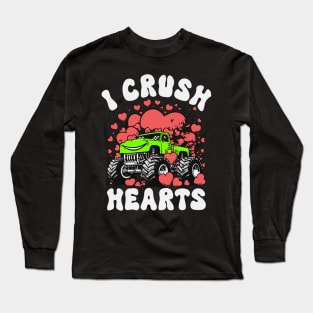 I Crush Hearts Monster Truck Long Sleeve T-Shirt